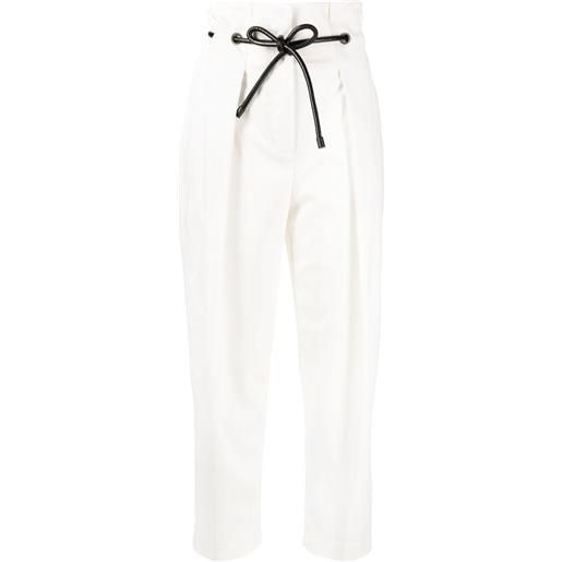 3.1 Phillip Lim pantaloni origami con pieghe - bianco