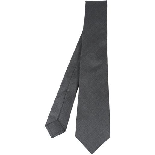 Kiton cravatta in lana - grigio