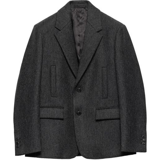Prada giacca con revers classici - grigio