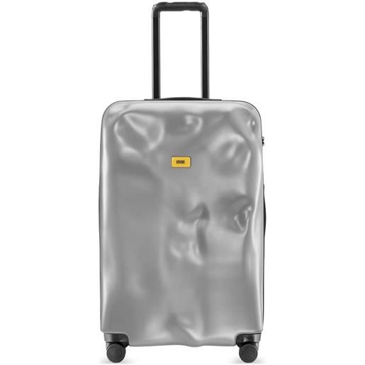 Crash Baggage valigia con logo - grigio