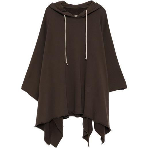 Rick Owens DRKSHDW mantella in cotone - marrone