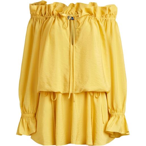 Polo Ralph Lauren abito con ruches - giallo