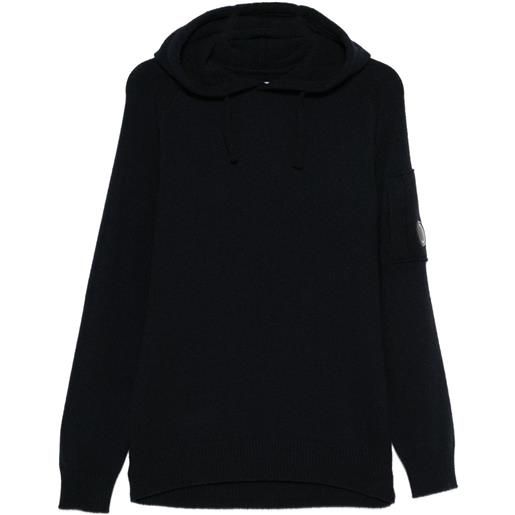 C.P. Company felpa a maniche lunghe con cappuccio - blu