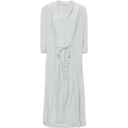 LEMAIRE abito midi con scollo a cappuccio - blu