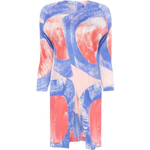 Pleats Please Issey Miyake cappotto backlight - blu