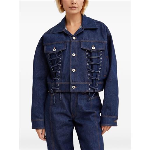 Jean Paul Gaultier giacca denim - blu