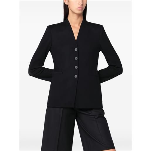 Harris Wharf London giacca monopetto con bottoni - nero