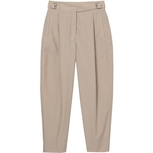 3.1 Phillip Lim pantaloni affusolati con fibbia - toni neutri