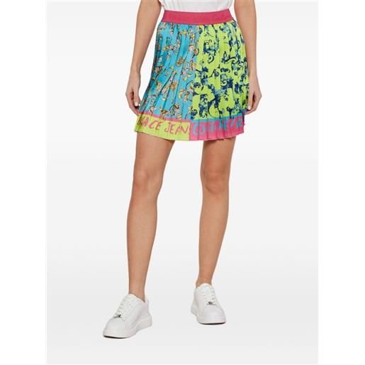 Versace Jeans Couture gonna plissettata - blu