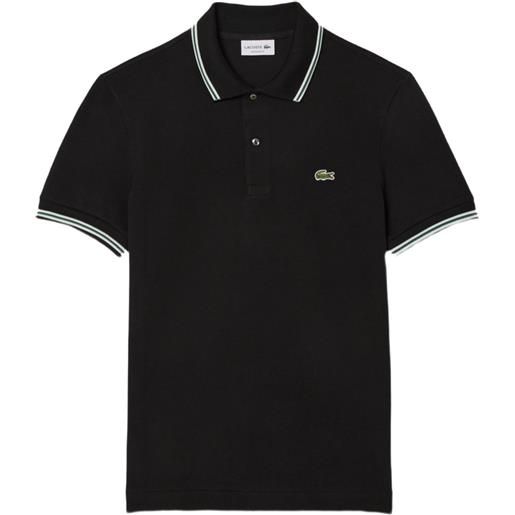 Lacoste polo con logo - nero
