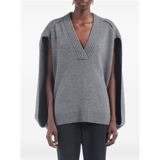 Maria McManus mantella con scollo a v - grigio