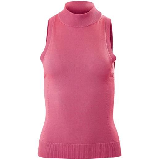 Carolina Herrera top smanicato - rosa