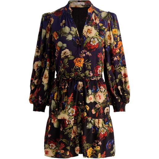 alice + olivia abito corto antonette - nero