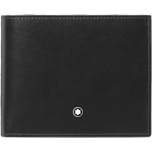 Montblanc portamonete meisterstuck con logo - nero
