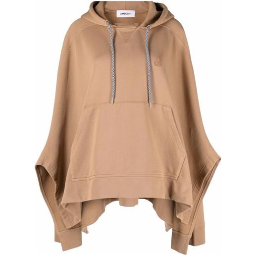AMBUSH poncho con cappuccio - toni neutri