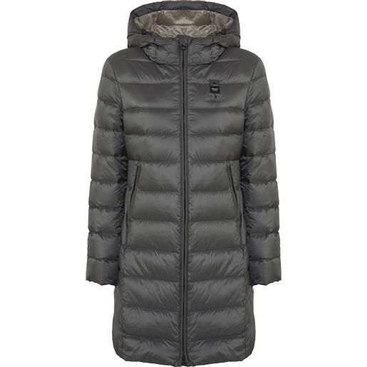 BLAUER piumino lungo a righe agnes