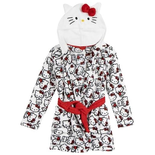 CERDÁ LIFE'S LITTLE MOMENTS batín hello kitty suave niños y niñas con capucha y cinturón - bata casa calentita y cómoda tipo polar batin, 8 anni unisex-bambini e ragazzi