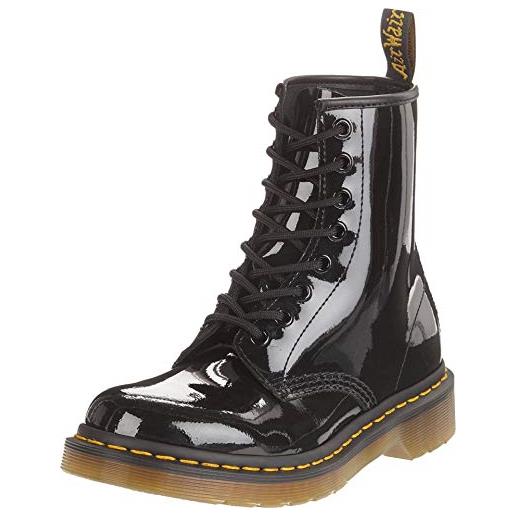 Dr. Martens 1460 patent stivaletti, donna, nero, 36 eu