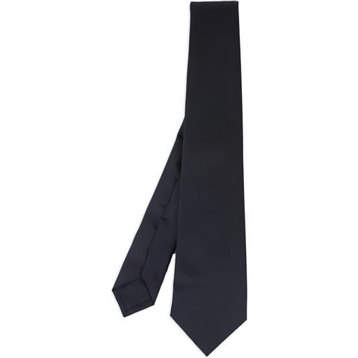 Kiton cravatta in lana - nero