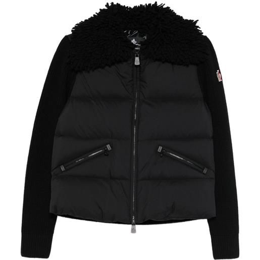 Moncler Grenoble piumino con zip - nero