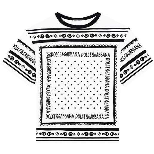 Dolce & Gabbana Kids t-shirt con stampa - bianco
