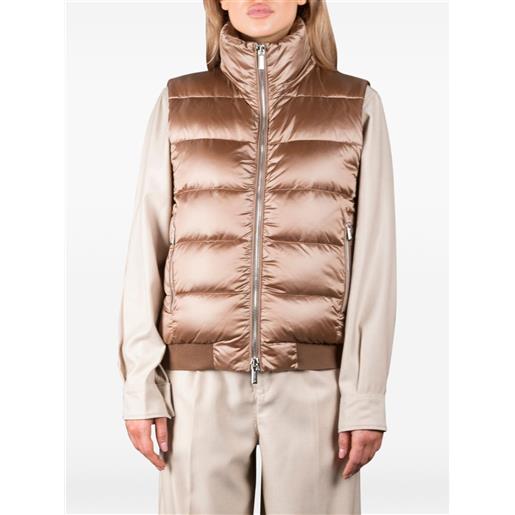 Moorer piumino layre-hc con cappuccio - toni neutri