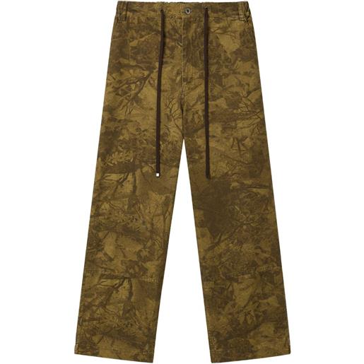 Low Classic pantaloni con stampa camouflage - marrone