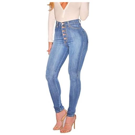 ZH8FCHAN donna elastico skinny matita jeans pantalone jeans elasticizzati vita bassa sexy aderente jeans leggins stretti pantaloni push up moda elastici vita alta matita pantaloni slim jeans donna