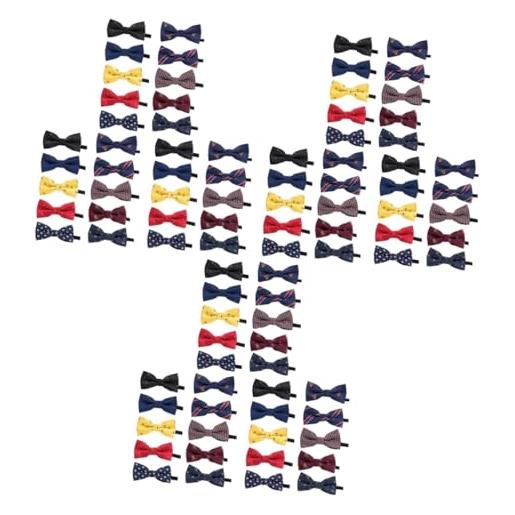 TENDYCOCO 30 pz per uomo da bambino simpatici accessori per le prestazioni lacci in poliestere al collo stampa cravatta piccolo ricevi fiori