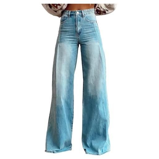 Udbeksid jeans donna colorati vita alta pantaloni larghi a zampa anni 70 fantasia floreale bootcut corduroy quadri retrò streetwear vintage baggy denim stretch casual