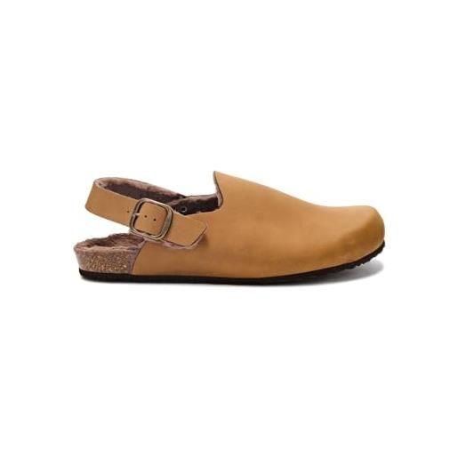 Scholl didier clog backstrap, ciabatte uomo, tortora, 46 eu