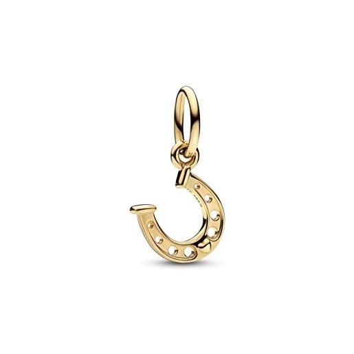 PANDORA pendente a forma di ferro di cavallo moments in oro 14 carati