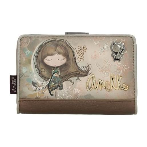 Anekke borsa real rfid wallet multicolor multicolore