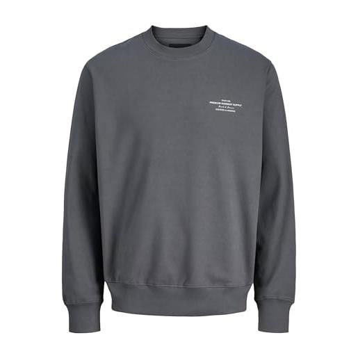 JACK & JONES jprblachad branding sweat crew neck ln, emperador. , xs