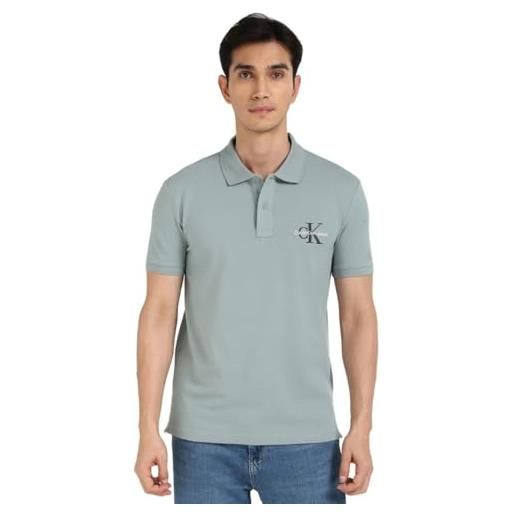Calvin Klein monj30j325664, polo, uomo, grigio (lead), xl
