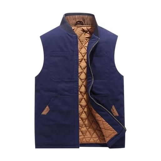 Eur Gilet in velluto da uomo spesso invernale Giacca da lavoro da uomo grande in cotone senza maniche invernale caldo alla moda europea e americana  200000343