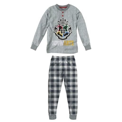 SUN CITY pigiama harry potter da 8 a 10 anni caldo cotone inverno 2022 (grigio, 9 anni)