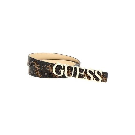 GUESS cinta donna zamira 4g logo not adjustable belt brown logo cs25gu17 bw9204p5120 l