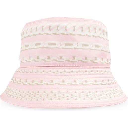 Versace cappello bucket con stampa - rosa