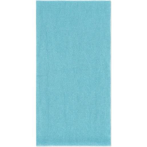 Eric Bompard sciarpa ad anello in lana a coste - blu