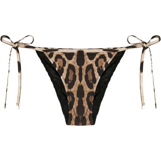 Dolce & Gabbana slip bikini modello brasiliana - marrone