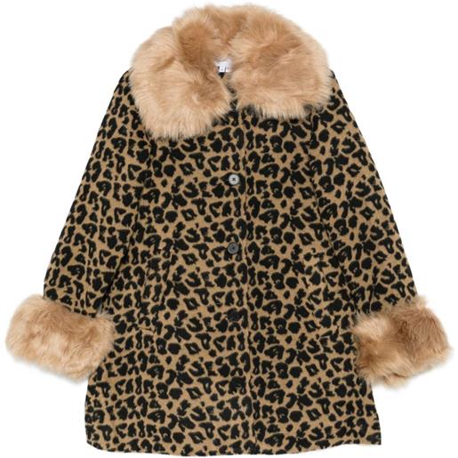NEVER FULLY DRESSED cappotto leopardato - marrone