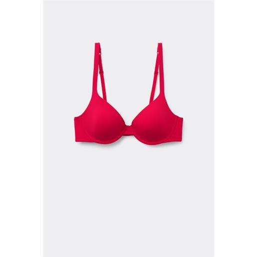 Tezenis reggiseno push-up microfibra riciclata athens donna rosso