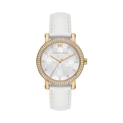 Michael Kors orologio analogico al quarzo donna con cinturino in pelle mk7551