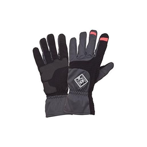 Tucano urbano 9931un6 tandem - 12 mesi guanti in pile, inserti windbreaker, touchscreen, nero, taglia xl