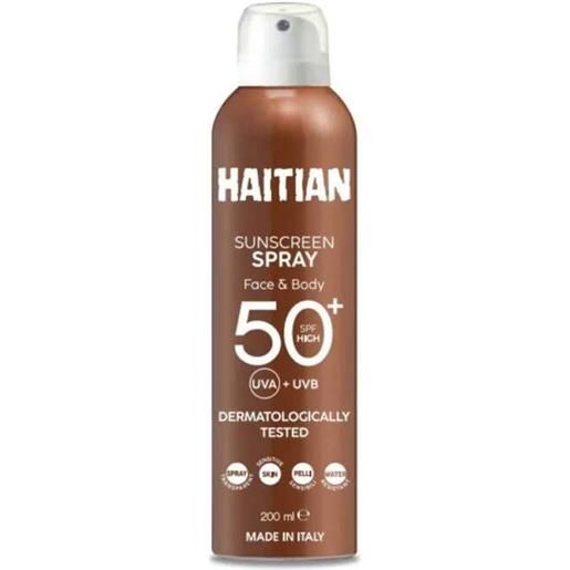 GM INDUSTRIE ITALIANE Srl - haitian sun. Screen spray solare spf50+ trasparente viso e corpo, 200ml