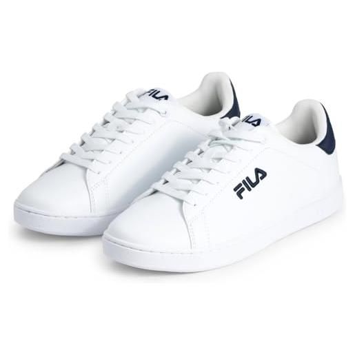 FILA courtbay linear sneaker da uomo, white fila navy, 47 eu