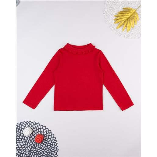 Prénatal t-shirt bimba rossa con colletto