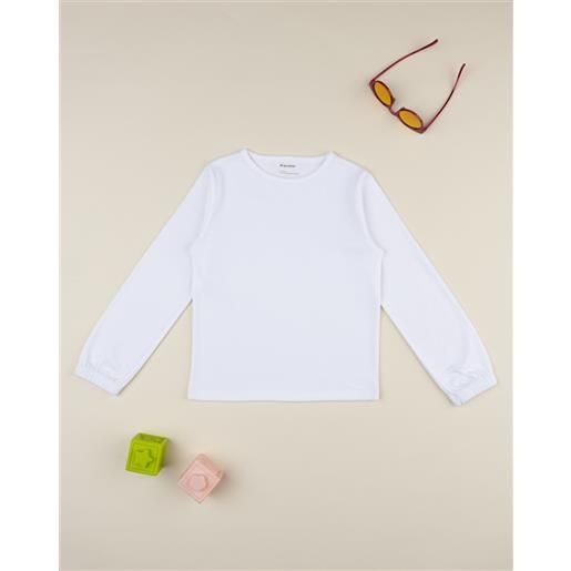 Prénatal t-shirt bambina bianca girocollo