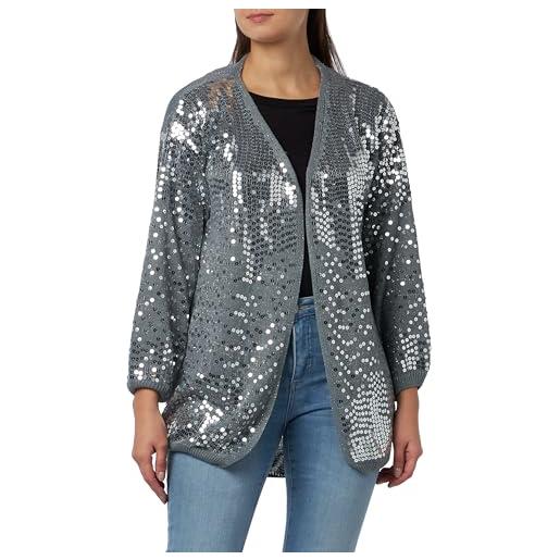 NALLY maglione cardigan, grigio argento, m/l donna